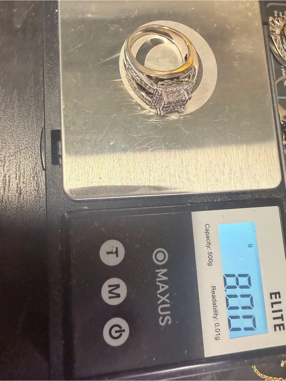 14k White Gold 2 Ctw Diamond Ring Size 5.75.